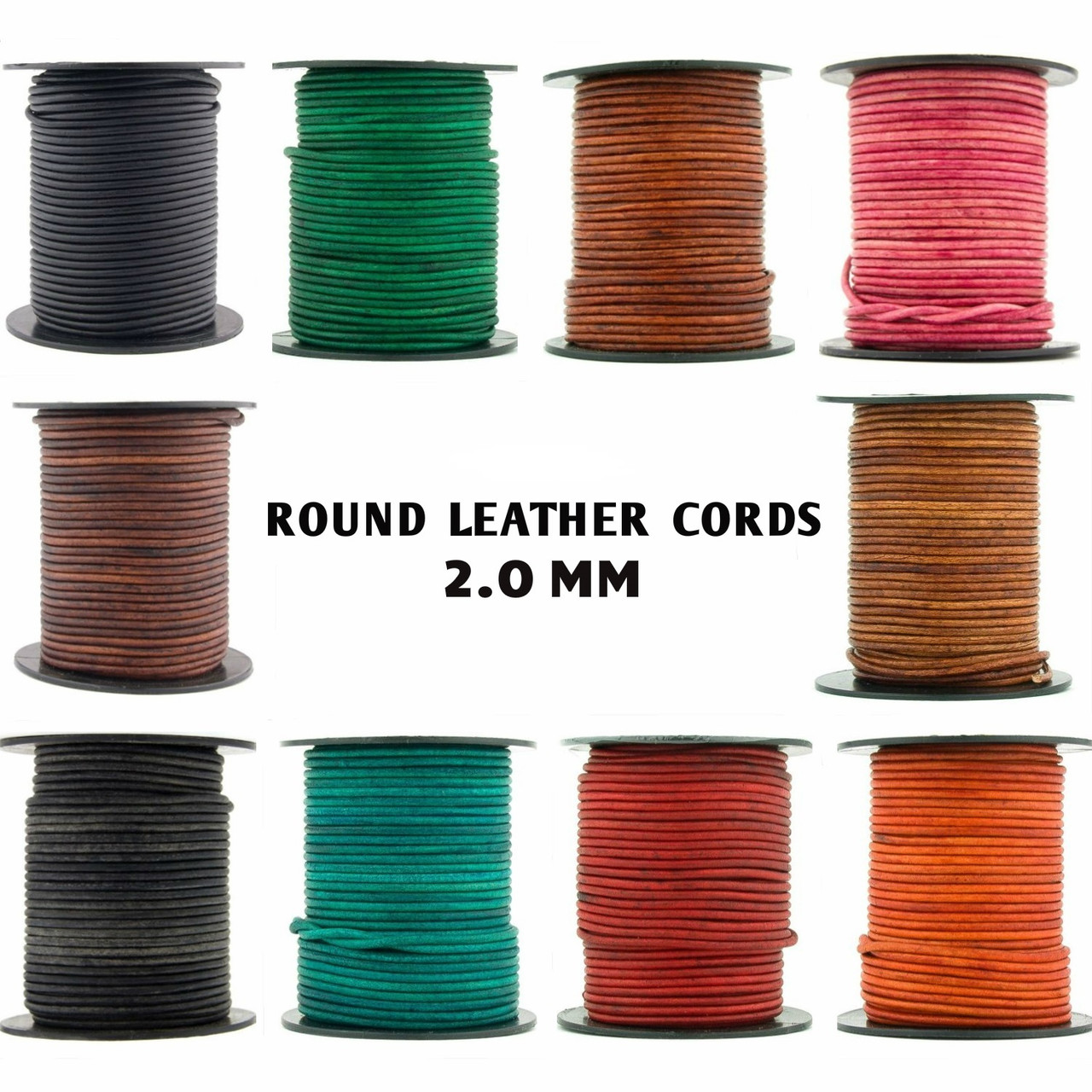 High Quality 2mm Round Leather Cords in USA